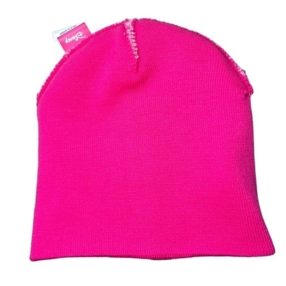 NWOT DISNEY PRINCESS 2-TONE PINK BEANIE HAT, KIDS OS - Picture 3 of 4